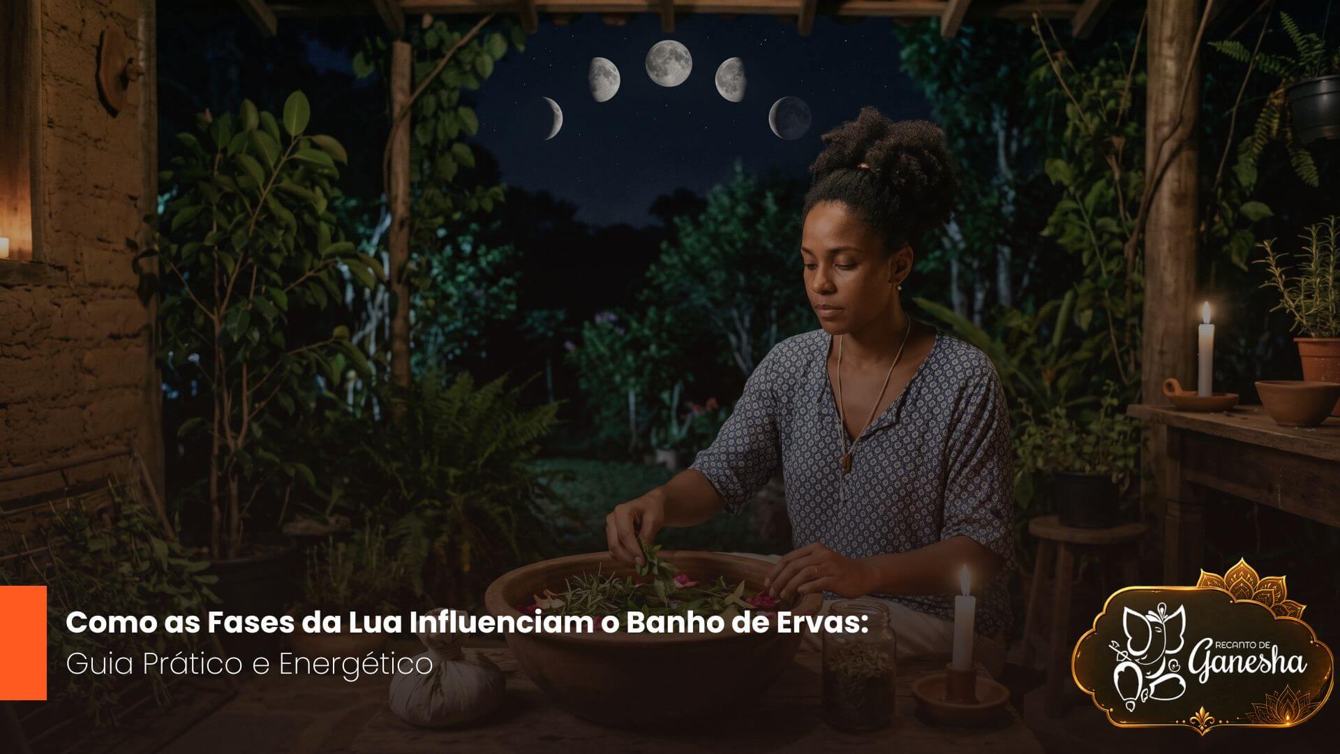Como as Fases da Lua Influenciam o Banho de Ervas: Guia Prático e Energético
